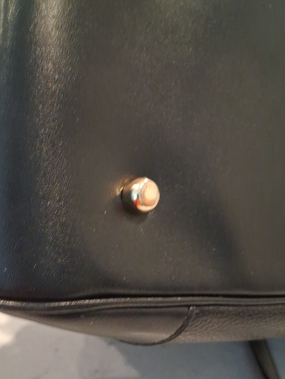 Coach Black Pebbled Leather Satchel with Gold Hardware and Crossbody Strap - Picture 5 of 10